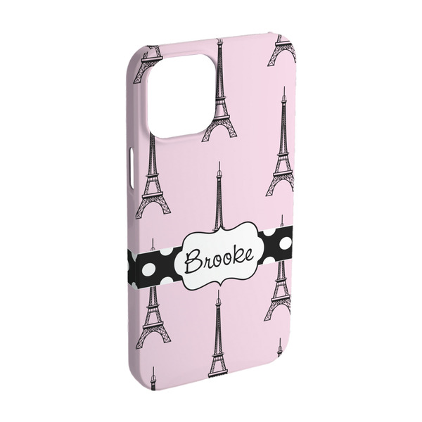 Custom Eiffel Tower iPhone Case - Plastic - iPhone 15 (Personalized)