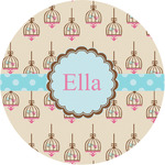 Kissing Birds Multipurpose Round Labels - 1" (Personalized)