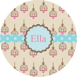 Kissing Birds Multipurpose Round Labels - 2" (Personalized)