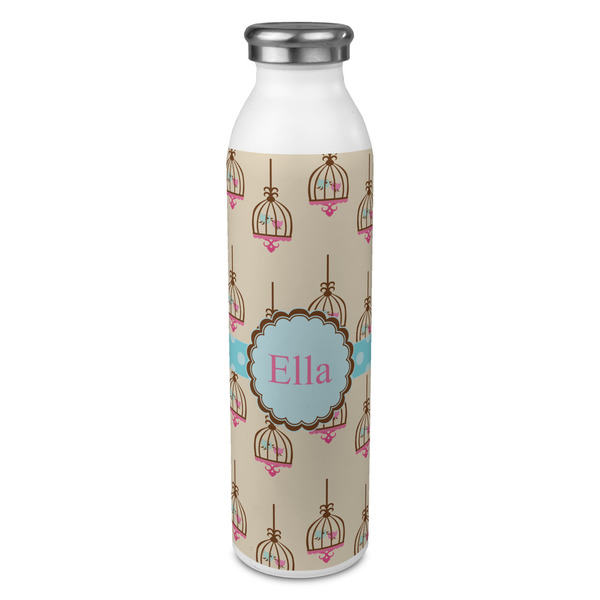 Custom Kissing Birds 20oz Stainless Steel Water Bottle - Full Print (Personalized)