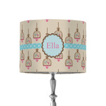 Kissing Birds 8" Drum Lamp Shade - Fabric (Personalized)