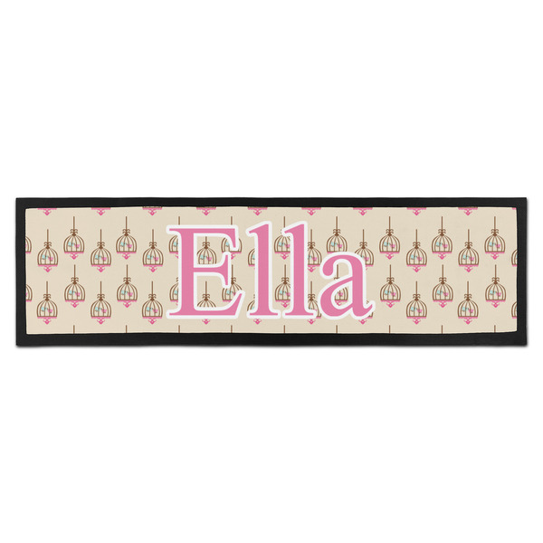 Custom Kissing Birds Bar Mat (Personalized)