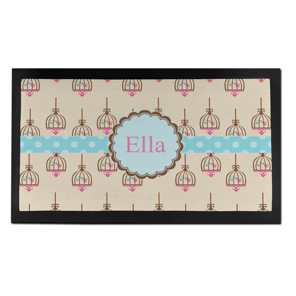 Custom Kissing Birds Bar Mat - Small (Personalized)