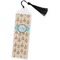 Kissing Birds Bookmark with tassel - Flat