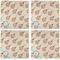 Kissing Birds Cloth Napkins - Personalized Dinner (APPROVAL) Set of 4