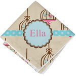 Kissing Birds Cloth Napkin w/ Name or Text