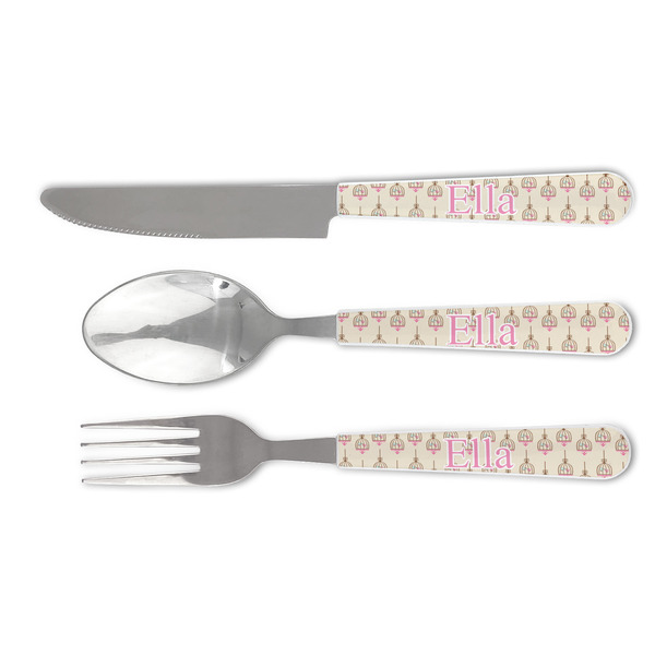 Custom Kissing Birds Cutlery Set (Personalized)