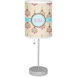 Kissing Birds 7" Drum Lamp with Shade Polyester (Personalized)