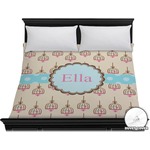 Kissing Birds Duvet Cover - King (Personalized)