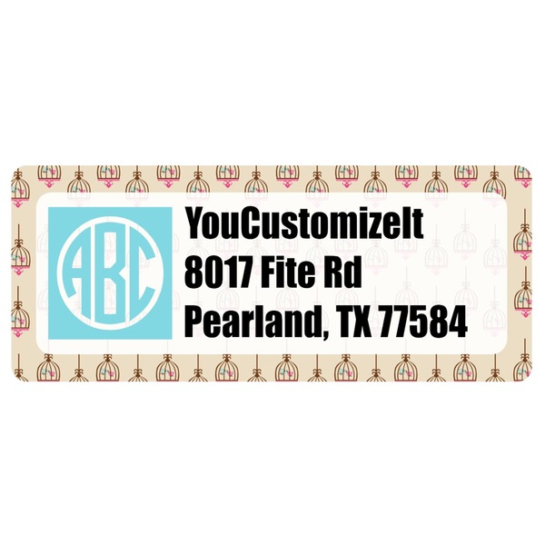 Custom Kissing Birds Return Address Labels (Personalized)