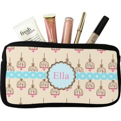 Kissing Birds Makeup / Cosmetic Bag (Personalized)