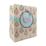 Kissing Birds Medium Gift Bag (Personalized)