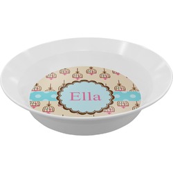 Kissing Birds Melamine Bowl (Personalized)