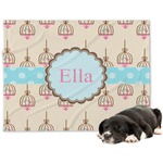 Kissing Birds Dog Blanket - Large (Personalized)