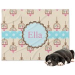 Kissing Birds Dog Blanket (Personalized)