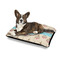 Kissing Birds Outdoor Dog Beds - Medium - IN CONTEXT