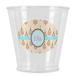 Kissing Birds Plastic Shot Glass (Personalized)