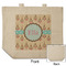 Kissing Birds Reusable Cotton Grocery Bag - Front & Back View