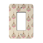 Kissing Birds Rocker Style Light Switch Cover - Single Switch