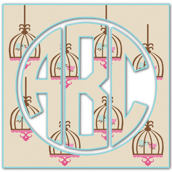 Kissing Birds Monogram Decal - Small (Personalized)