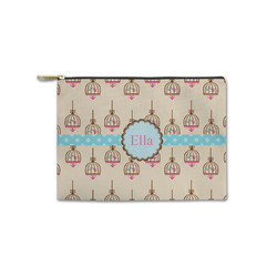 Kissing Birds Zipper Pouch - Small - 8.5"x6" (Personalized)