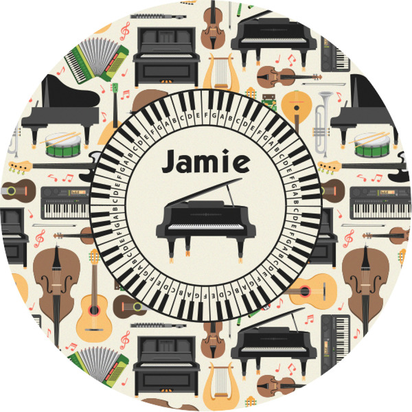 Custom Musical Instruments Multipurpose Round Labels - 1" (Personalized)