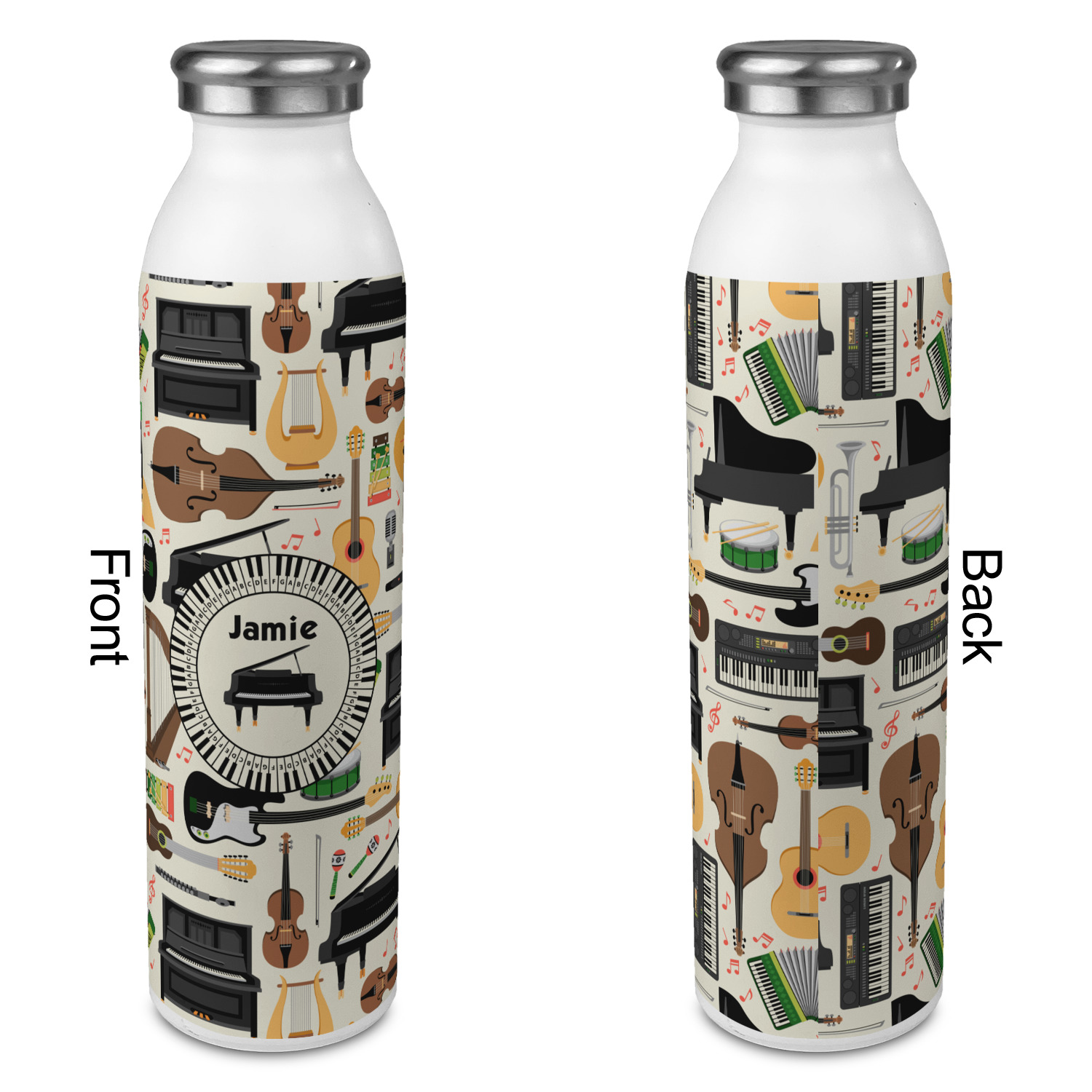 Design Your Own 20oz Stainless Steel Water Bottle - Full Print