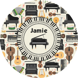 Musical Instruments Multipurpose Round Labels - Custom Sized (Personalized)