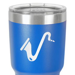Musical Instruments 30 oz Stainless Steel Tumbler - Royal Blue - Double-Sided (Personalized)