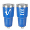 Musical Instruments 30 oz Stainless Steel Ringneck Tumbler - Blue - Double Sided - Front & Back