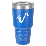 Musical Instruments 30 oz Stainless Steel Tumbler - Royal Blue - Single-Sided