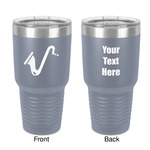 Musical Instruments 30 oz Stainless Steel Tumbler - Grey - Double-Sided (Personalized)