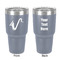 Musical Instruments 30 oz Stainless Steel Ringneck Tumbler - Grey - Double Sided - Front & Back