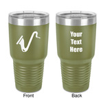 Musical Instruments 30 oz Stainless Steel Tumbler - Olive - Double-Sided (Personalized)