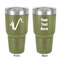 Musical Instruments 30 oz Stainless Steel Ringneck Tumbler - Olive - Double Sided - Front & Back