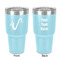 Musical Instruments 30 oz Stainless Steel Ringneck Tumbler - Teal - Double Sided - Front & Back