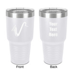 Musical Instruments 30 oz Stainless Steel Tumbler - White - Double-Sided (Personalized)