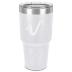 Musical Instruments 30 oz Stainless Steel Tumbler - White - Single-Sided