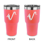 Musical Instruments 30 oz Stainless Steel Tumbler - Coral - Double Sided (Personalized)