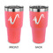 Musical Instruments 30 oz Stainless Steel Ringneck Tumblers - Coral - Double Sided - APPROVAL