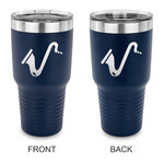 Musical Instruments 30 oz Stainless Steel Tumbler - Navy - Double Sided (Personalized)