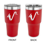 Musical Instruments 30 oz Stainless Steel Tumbler - Red - Double Sided (Personalized)