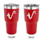 Musical Instruments 30 oz Stainless Steel Ringneck Tumblers - Red - Double Sided - APPROVAL