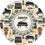 Musical Instruments Multipurpose Round Labels - 4" (Personalized)