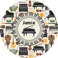 Musical Instruments Multipurpose Round Labels - 4" (Personalized)