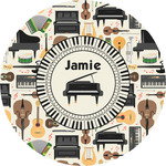 Musical Instruments Multipurpose Round Labels - 5" (Personalized)