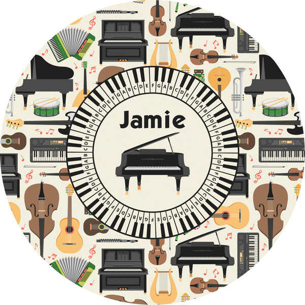 Custom Musical Instruments Multipurpose Round Labels - 5" (Personalized)