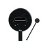 Musical Instruments Black Plastic 5.5" Stir Stick - Round - Closeup