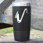 Musical Instruments 20 oz Stainless Steel Tumbler - Black - Single Sided