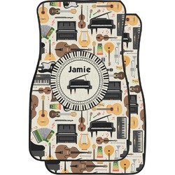 Musical Instruments Car Floor Mats (Front Seat) (Personalized)